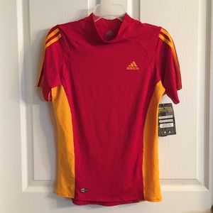 NEW Addidas Climacool Short Sleeve Shirt Large